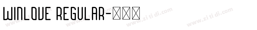 Winlove Regular字体转换